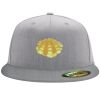 Flexfit 6210 Structured Flat Bill Fitted Hat Thumbnail