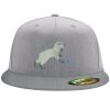 Flexfit 6210 Structured Flat Bill Fitted Hat Thumbnail
