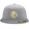 Flexfit 6210 Structured Flat Bill Fitted Hat Thumbnail