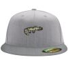 Flexfit 6210 Structured Flat Bill Fitted Hat Thumbnail