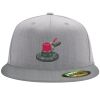 Flexfit 6210 Structured Flat Bill Fitted Hat Thumbnail