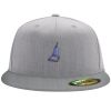 Flexfit 6210 Structured Flat Bill Fitted Hat Thumbnail