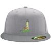 Flexfit 6210 Structured Flat Bill Fitted Hat Thumbnail