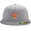 Flexfit 6210 Structured Flat Bill Fitted Hat Thumbnail