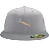 Flexfit 6210 Structured Flat Bill Fitted Hat Thumbnail