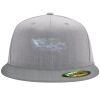 Flexfit 6210 Structured Flat Bill Fitted Hat Thumbnail