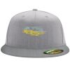 Flexfit 6210 Structured Flat Bill Fitted Hat Thumbnail