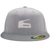 Flexfit 6210 Structured Flat Bill Fitted Hat Thumbnail