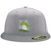Flexfit 6210 Structured Flat Bill Fitted Hat Thumbnail