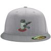 Flexfit 6210 Structured Flat Bill Fitted Hat Thumbnail