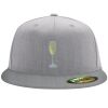 Flexfit 6210 Structured Flat Bill Fitted Hat Thumbnail