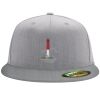 Flexfit 6210 Structured Flat Bill Fitted Hat Thumbnail