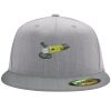 Flexfit 6210 Structured Flat Bill Fitted Hat Thumbnail