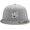 Flexfit 6210 Structured Flat Bill Fitted Hat Thumbnail