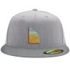 Flexfit 6210 Structured Flat Bill Fitted Hat Thumbnail