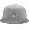 Flexfit 6210 Structured Flat Bill Fitted Hat Thumbnail