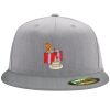 Flexfit 6210 Structured Flat Bill Fitted Hat Thumbnail
