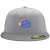 Flexfit 6210 Structured Flat Bill Fitted Hat Thumbnail