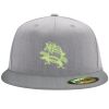Flexfit 6210 Structured Flat Bill Fitted Hat Thumbnail