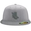 Flexfit 6210 Structured Flat Bill Fitted Hat Thumbnail