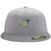 Flexfit 6210 Structured Flat Bill Fitted Hat Thumbnail