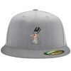 Flexfit 6210 Structured Flat Bill Fitted Hat Thumbnail