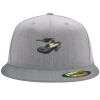 Flexfit 6210 Structured Flat Bill Fitted Hat Thumbnail