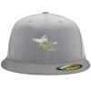 Flexfit 6210 Structured Flat Bill Fitted Hat Thumbnail