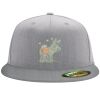 Flexfit 6210 Structured Flat Bill Fitted Hat Thumbnail