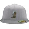 Flexfit 6210 Structured Flat Bill Fitted Hat Thumbnail