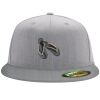 Flexfit 6210 Structured Flat Bill Fitted Hat Thumbnail