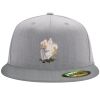Flexfit 6210 Structured Flat Bill Fitted Hat Thumbnail