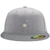 Flexfit 6210 Structured Flat Bill Fitted Hat Thumbnail