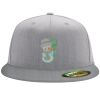 Flexfit 6210 Structured Flat Bill Fitted Hat Thumbnail