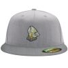 Flexfit 6210 Structured Flat Bill Fitted Hat Thumbnail