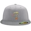 Flexfit 6210 Structured Flat Bill Fitted Hat Thumbnail