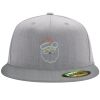 Flexfit 6210 Structured Flat Bill Fitted Hat Thumbnail