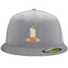 Flexfit 6210 Structured Flat Bill Fitted Hat Thumbnail