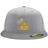 Flexfit 6210 Structured Flat Bill Fitted Hat Thumbnail