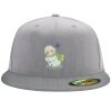 Flexfit 6210 Structured Flat Bill Fitted Hat Thumbnail