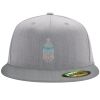 Flexfit 6210 Structured Flat Bill Fitted Hat Thumbnail