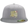 Flexfit 6210 Structured Flat Bill Fitted Hat Thumbnail