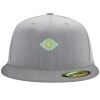 Flexfit 6210 Structured Flat Bill Fitted Hat Thumbnail