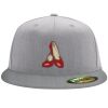 Flexfit 6210 Structured Flat Bill Fitted Hat Thumbnail