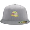 Flexfit 6210 Structured Flat Bill Fitted Hat Thumbnail