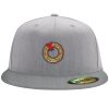 Flexfit 6210 Structured Flat Bill Fitted Hat Thumbnail