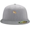 Flexfit 6210 Structured Flat Bill Fitted Hat Thumbnail