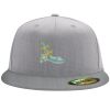 Flexfit 6210 Structured Flat Bill Fitted Hat Thumbnail