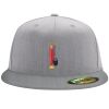 Flexfit 6210 Structured Flat Bill Fitted Hat Thumbnail