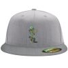 Flexfit 6210 Structured Flat Bill Fitted Hat Thumbnail